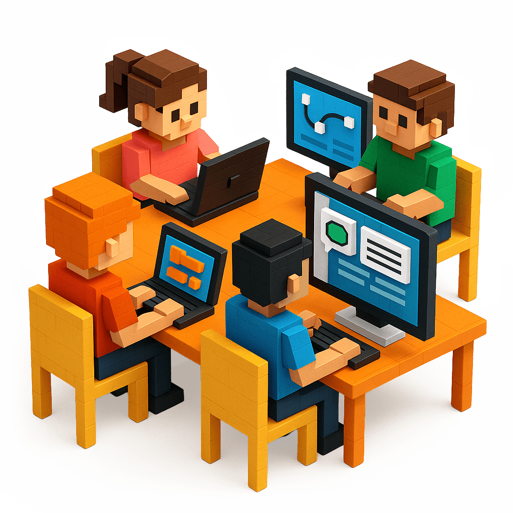 Illustration de groupe de formation